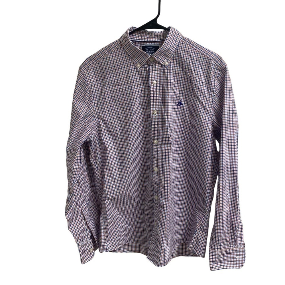 Charles Tyrwhitt Mens Extra Slim Fit Non Iron Weekend Cotton Dress Shirt, Medium - Picture 15 of 15